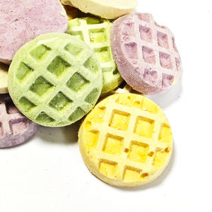 नीम की गंध 100% सूखे पालतू स्नैक्स उच्च प्रोटीन कम वसा वाले कुत्ते और बिल्ली का इलाज मांस से बने सूखे वाफल्स का इलाज करता है - Product Image 3