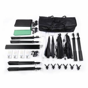 Chất Lượng Cao Điều Chỉnh Khung Nhôm <span class=keywords><strong>Photo</strong></span> <span class=keywords><strong>Studio</strong></span> Ánh Sáng Nhiếp Ảnh Backdrop Đứng Ánh Sáng Kit Umbrella Set - Product Image 5