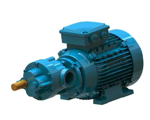 High Quality Monobloc Volumetric Gear Pump Threephase Model BMF Transferring Lubricant Liquids Cast Iron 0 18 KW 4 L/min