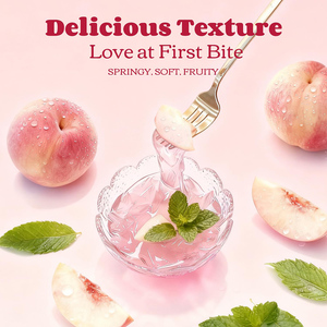 Complément alimentaire à la pêche, marque privée, favorisant le métabolisme et la digestion, à base de plantes, pour la perte de poids et l'amincissement, gelée de konjac. - Product Image 3