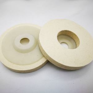 Disque de polissage en feutre de laine de 4 pouces pour cirage automobile, métal, marbre, verre, bijoux - Disque en laine pour meuleuse d'angle M14 - Product Image 4