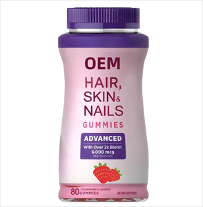 Fast Private Label Biotina Cabelo Colágeno Gomas Vitamina Natural Suplementos para Unhas Pele Beleza Produto Cápsulas Cabelo Vitamina - Product Image 1