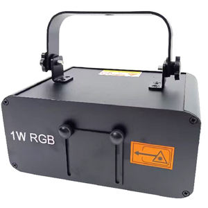 Proyector de luz láser animado profesional de 1W Luz de efecto de escenario RGB Disco Party Club con aplicación - Product Image 1