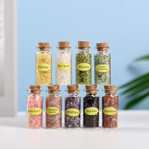 Venta al por mayor botella <span class=keywords><strong>de</strong></span> deriva <span class=keywords><strong>de</strong></span> grava <span class=keywords><strong>de</strong></span> cristal natural gema botella <span class=keywords><strong>de</strong></span> los deseos <span class=keywords><strong>mina</strong></span> marca regalos para niños - Product Image 2