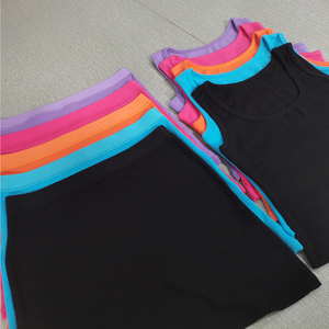 Conjunto de 3 Piezas para Mujer: Minifalda con Diadema, Logotipo Personalizado, Estilo Holgado, Moderno, de Alta Calidad, Informal, Transpirable, de Algodón, Verano 2026, OEM - Product Image 3