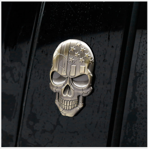 US Flag Skull Badges und US Flag Skull Metal Sticker und US Flag Skull <span class=keywords><strong>Car</strong></span> <span class=keywords><strong>Stickers</strong></span> - Product Image 5