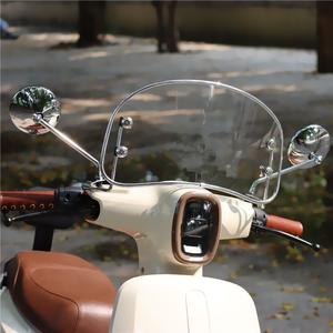 กระจกมองหลังรถจักรยานยนต์ไฟฟ้าแบบย้อนยุคทรงกลม - Product Image 4