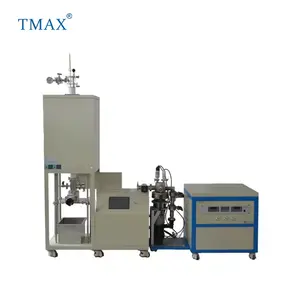 Labor-Hochvakuum-Vertikalrohr-Abschreck ofen der Marke TMAX mit Diffusions pumpe und Über temperatur schutz