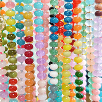 Collier personnalisé en pierres naturelles, bijoux en pierres précieuses faits à la main, collier rond coloré, cadeaux de Noël personnalisés