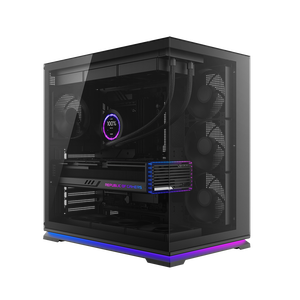 2805A เคสคอมพิวเตอร์สำหรับเล่นเกมสองห้องพร้อมแถบให้แสงสว่าง ATX MATX ITX MID TX ATX แบบกำหนดเอง - Product Image 3