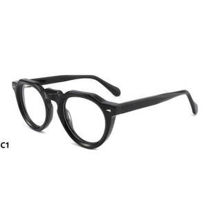 กรอบแว่นตาอะซิเตทคุณภาพสูง ดีไซน์วินเทจ ยูนิเซ็กซ์ แบรนด์ดีไซน์ กรอบเล็กสำหรับสุภาพสตรี - Product Image 2