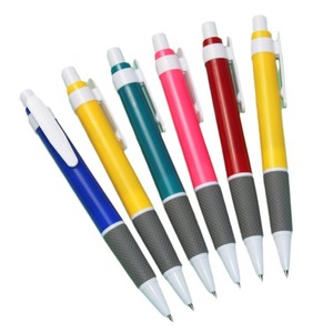Office Supplies Colored Push-Button Ballpoint <b>Pen</b> Plastic Bullet Tip Blue 0.7mm Ballpoint <b>Pen</b> - Product Image 2