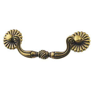 Furniture Handle Bar Zinc Alloy Rustic Style Cabinet Drawer Pull 88mm Hole Spacing European <b>Copper</b> Finish Durable - Product Image 5