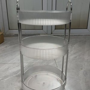 Estante de almacenamiento de escritorio giratorio para pintalabios, productos para el cuidado de la piel y artículos de acabado, soporte de almacenamiento de baño multicapa - Product Image 3