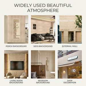 Azulejos de Cerámica Suave de Estilo Moderno, Imitación <span class=keywords><strong>Piedra</strong></span> Travertino Romana, Flexibles <span class=keywords><strong>para</strong></span> Fachadas Interiores y Exteriores, Revestimiento de Paredes <span class=keywords><strong>para</strong></span> Comedor, <span class=keywords><strong>Piedra</strong></span> Artificial 3D - Product Image 4