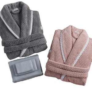 Autunno primavera <span class=keywords><strong>donna</strong></span> Extra lungo in pile <span class=keywords><strong>con</strong></span> <span class=keywords><strong>cappuccio</strong></span> <span class=keywords><strong>accappatoio</strong></span> allungato felpato vestaglia elastico in vita caldo maniche lunghe vendita calda - Product Image 1