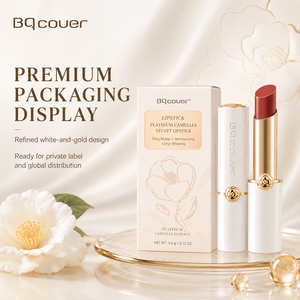 Bqcover Platinum Camellia Velvet Lipstick Moisturizing Long Lasting Non-Greasy High Pigment Lipstick 6802 - Product Image 4