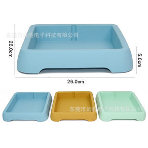 Cuenco de silicona para comida de mascotas, cuadrado, 260x260x50mm, multifuncional para perros y gatos - Product Image 2