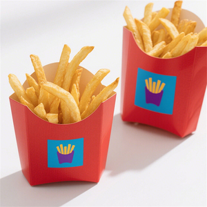 <span class=keywords><strong>Frites</strong></span> Hot Dog Hamburger Fast Food Emballage Boîte <span class=keywords><strong>Livraison</strong></span> à Go Burger <span class=keywords><strong>Frites</strong></span> Boîtes Papier Kraft Jetable Qualité Alimentaire Blanc - Product Image 1