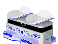 Promotion parc d'attractions 2 joueurs toboggan motion chaise 9d cinéma virtuel vr ski