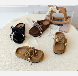 Sandales tongs pour filles, nouvelle collection été 2026, style coréen, pour enfants moyens et grands, avec perles et lacets, décontractées - Product Image 6