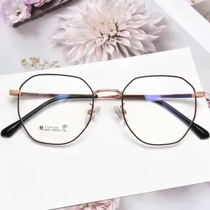 Material Metálico, Todas las Formas de la Montura Combinan con Marcos Ópticos Redondos, Gafas para Hombre y Mujer - Product Image 1