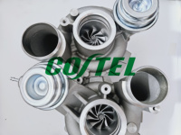 Turbocharger Upgrade Heavy Duty Stage 2 1000HP untuk BMW M5 M6 X5M X6M S63 800076 800075 7846918AI03 7850317 7848113 7849044