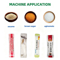 Machine d'emballage verticale entièrement automatique à cinq colonnes en acier inoxydable pour granulés de sucre, à scellage arrière, haute vitesse, vente directe usine