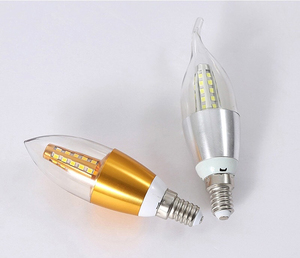 <b>LED</b> Candle Light Bulb E14 Base SMD2835 2700K Warm White Aluminum Body AC 220V CE Certified 25000H Lifespan CRI90 240-3600 Lumens - Product Image 4
