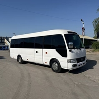 Minibus d'occasion Toyota Coaster 30 places, conduite à gauche, diesel, autocar de passagers à vendre à l'exportation