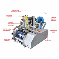 Machine d'étiquetage semi-manuelle pour bouteilles et flacons en verre, idéale pour l'eau minérale