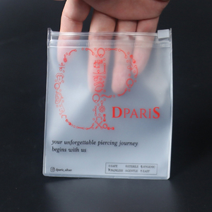 Tùy chỉnh dây kéo nhỏ khóa nhựa Matte dễ thương <span class=keywords><strong>PVC</strong></span> dây kéo túi đồ trang sức Zip bao bì túi hiển thị cho doanh nghiệp nhỏ - Product Image 5