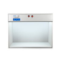 Caja de Luz Fluorescente DOHO D60(2) D65 F con Doble Fuente de Luz para Pruebas de Solidez del Color en Calzado, Cuero y Textiles