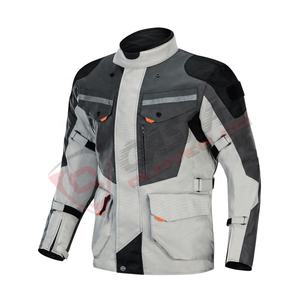 Cuir Véritable Respirant Textile Racing Été Imperméable Moto Noir Coton Polyester Cordura Vestes Moto Hiver - Product Image 4