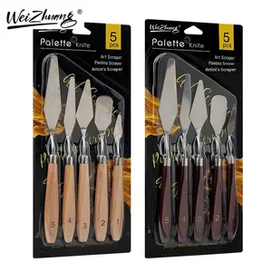 5 pièces <span class=keywords><strong>peinture</strong></span> transfrontalière grattoir Gouache <span class=keywords><strong>peinture</strong></span> Palette pelle <span class=keywords><strong>peinture</strong></span> à l'huile pointu Palette <span class=keywords><strong>couteau</strong></span> Art fournitures - Product Image 2