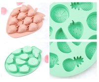 Moule en silicone alimentaire 8 cavités pour bonbons gélifiés aux fruits et glaçons, moule à chocolat personnalisé, résistant au lave-vaisselle, outil de pâtisserie