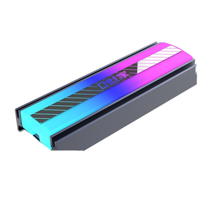 TEUCER <span class=keywords><strong>M</strong></span>.2 NVMe固态硬盘散热器冷却器2280铝球轴承ARGB台式电脑机箱应用 - Product Image 4