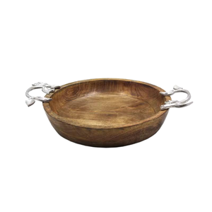 Bol moderne en aluminium avec poignée, écologique, pour salades, soupes, service de table, vaisselle de collection Paramount Home, utilisation sur table - Product Image 1