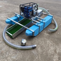Draga de Oro de 2.5 Pulgadas con Succión a Chorro, Motor de Gasolina, Barco de Minería de Oro por Sifón para Minería en Ríos Pequeños