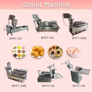 Automatic commercial donut frying making machine for making donuts munchine