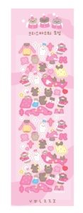 Pegatinas coreanas Ins con confeti de oso para diarios, pegatinas decorativas para álbum de recortes de Kpop y mascotas, bricolaje - Product Image 4
