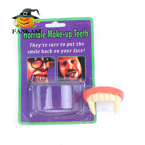 FANKASI - Dentaduras Postizas de Vampiro de Resina, Accesorios para Disfraces de Halloween, Unisex - Product Image 3