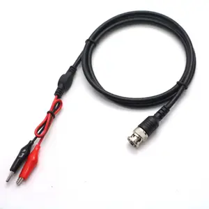 colorful Double-ended crocodile cable jumper wire alligator clips cable with BCN Cable 1meter support OEM ODM