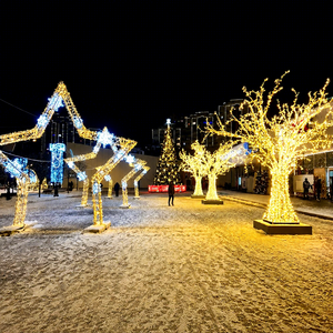 Large Christmas Arch Motif <b>Lighting</b> Outdoor LED Commercial Holiday Display - Product Image 1