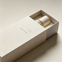 Caja de Papel Ecológica de Lujo con Logotipo Personalizado, Laminación Mate, para Empaque de Botellas de Suero, con Lámina Dorada Deslizante y Rígida