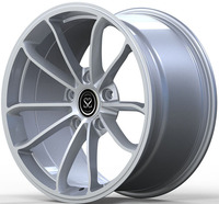 Jantes en alliage d'aluminium forgé sur mesure, finition argent mat, pour BMW M3 Touring, dimensions 20x10.5 et 21x11.5.