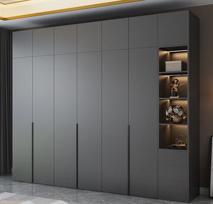 Trlife 2021 promozione porta a battente armadio Design moderno semplice per camera da letto colori bianco nero MDF porta per uso alberghiero - Product Image 1