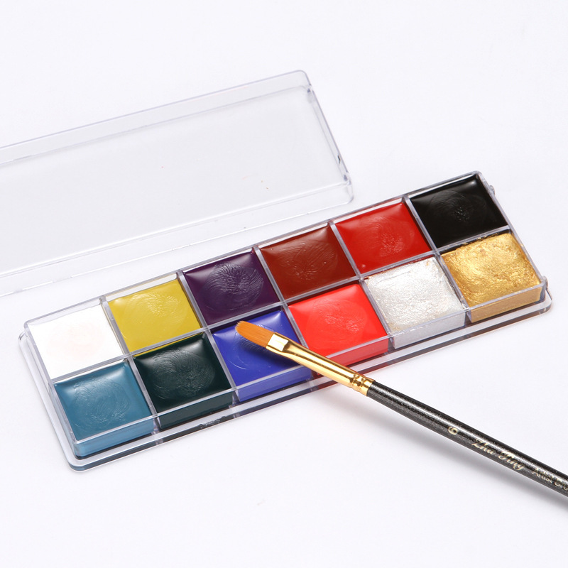 Limited Time Promotion 12-color Neon Face Paint Non-toxic Washable And Can Customize Body Painting