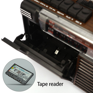 Enregistreur cassette rétro personnalisé, radio AM FM SW, lecteur USB TF rechargeable, boombox pour le camping, cadeau - Product Image 6