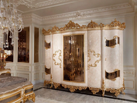 Meubles de chambre à coucher anciens français haut de gamme, design sculpté en bois massif, lit classique de style Louvre, ensemble de lit king size